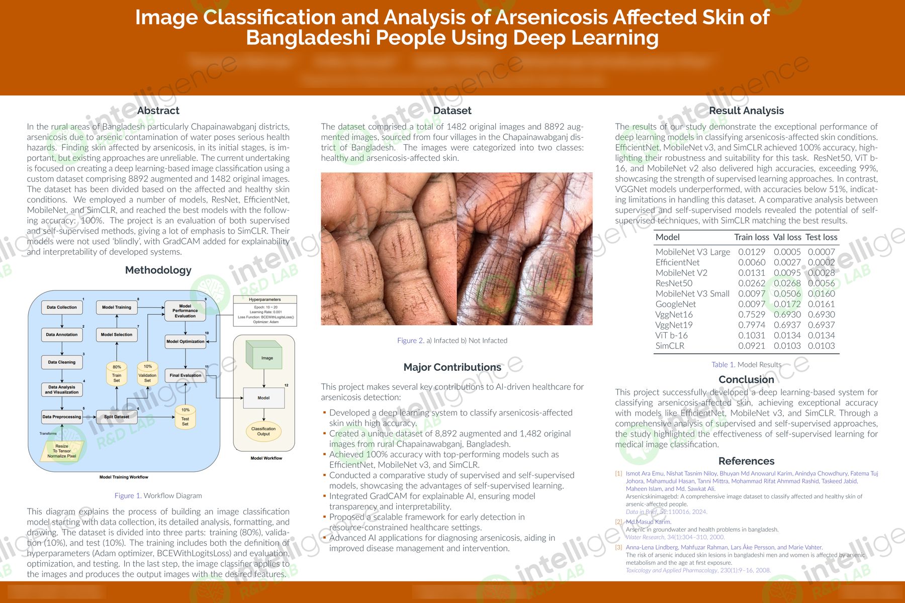 Arsenicosis skin classification research poster